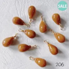 206チェコドロップビーズ マーブルsale!!!