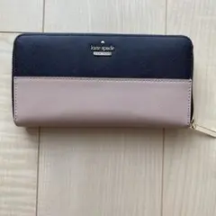 kate spade new york ベージュ　バイカラー　財布