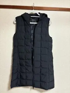 TAION フード付きダウンベスト 黒