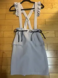 Ank Rouge アンクルージュ ペプラム タイト スカート グレー