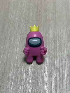 Among Us アモングアス　ミニフィギュア　ピンク 王冠付き