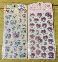 Can★Do ぷくっとシール　ハローキティ・マイメロディ (サンリオ) 2枚組