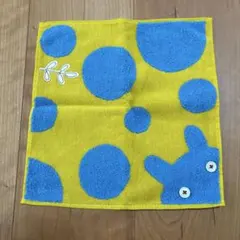 Atsuko Matano ドット　ウサギ柄　ハンカチ　タオルハンカチ