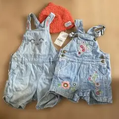 80〜90サイズ　オーバーオール、ジャンスカ H&M babygap ミキハウス