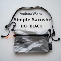 【軽量】 DCF シンプルサコッシュ ブラック　アルテラワークス