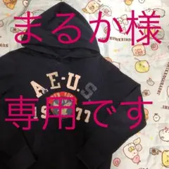 US輸入✴️アメリカンイーグル✴️ダメージ、ワッペン、刺繍　スエットパーカー V43