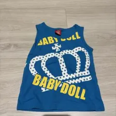 BABY DOLL ノースリーブタンクトップ 青