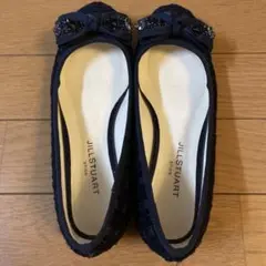 JILLSTUART shoe ビジューリボン パンプス ネイビーのサムネイル