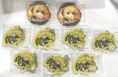 終わりのセラフ　くじタイム　三宮三葉　アクキー 缶バッジ