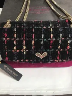 シンクビー！　チェーン　ショルダーバッグ　ツイード カラフル