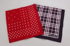 No5550 バーバリー／ジバンシィ　ハンカチ　2枚　ブランド物　送料無料