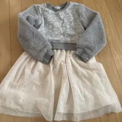 a.v.v ワンピース 130cm グレー/クリーム