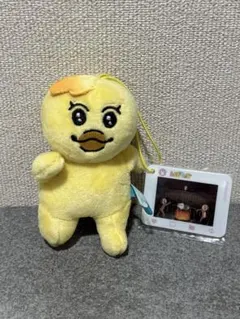 きみまろ　んぽちゃむ SNS風アクリル付きマスコット　ぬいぐるみ