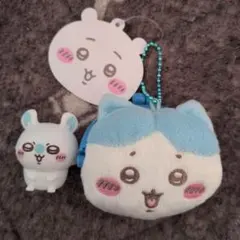 ちいかわ ミニプラがまぐち キーホルダー　ハチワレ