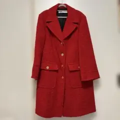 ZARA レッド ロングコート Mサイズのサムネイル