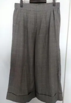 E HYPHEN world gallaryグレンチェックワイドパンツM〜L