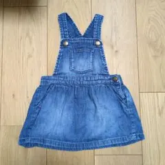 デニムオーバーオールワンピース 90cm