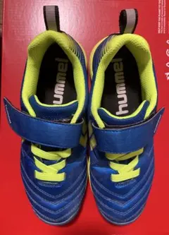 hummel サッカーシューズ 20.5cm 青/黄 ベルクロ