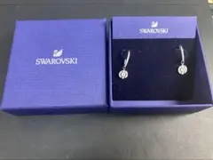 スワロフスキー ピアス Constella サークル シルバー 正規品極美品箱付