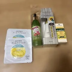 クールアイマスク2枚+HIMAWARIヘアマスク+マッサージオイル