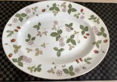 【未使用品】ウェッジウッド ワイルドストロベリー オーバルディッシュ 大判