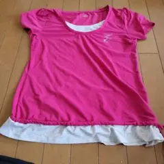 VISION QUEST テニスTシャツ ピンク Mサイズのサムネイル