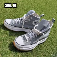★人気　コンバース　ランスターハイク ハイカット 厚底 スニーカー　25.0