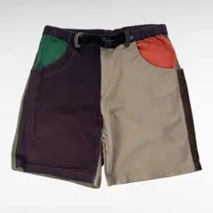 【USA製】 KAVU コットンショーツ　L マルチカラー　切り替え配色