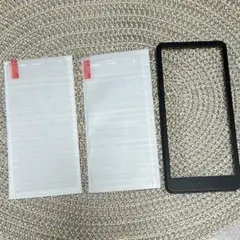 かんたんスマホ2 ガラスフィルム 取付ガイド枠付き2枚セット