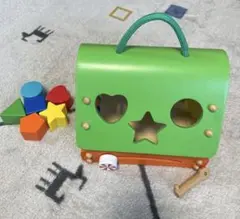 森のあそび道具シリーズ エドインター ワニさんの汽車つみき おもちゃ