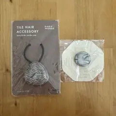 バーズワーズ　タイルヘアアクセサリーと鳥ブローチセット