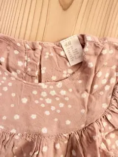 H&M ピンク 小花柄 ワンピース 92cm