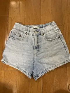 ZARA キッズデニムハイウエストショートパンツ