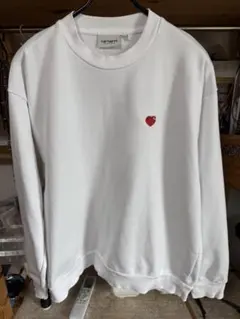 Carhartt WIP ハート刺繍 スウェット トレーナー ホワイトのサムネイル