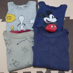 【まとめ売り】95cm長袖Tシャツ ロンT4枚セット