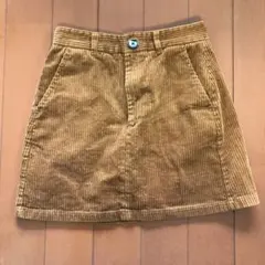 GU コーデュロイ茶ミニスカートM