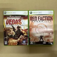 XBOX360 レインボーシックスベガス2・レッドファクションゲリラ　２本セット