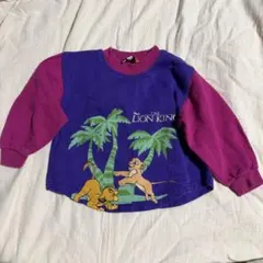vintage ライオンキング　トレーナー　104-110cm 古着のサムネイル