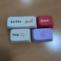 キーキャップ　 Enter、Ctrl、Tab、アクセントキー　カラフルのサムネイル