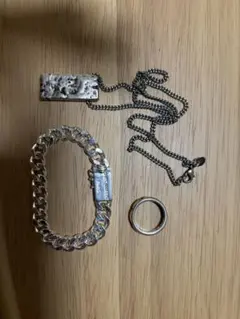美品　シルバー　925 ネックレス　ブレスレット　リング　セット売り