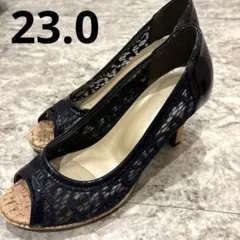美品　PRET-A PORTER サンダル　23cm プレタポルテ　パンプスのサムネイル