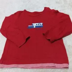 COMME CA FOSSETTE 赤い長袖カットソー 100センチ