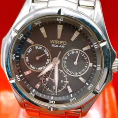 WIRED ワイアード 腕時計 稼働品 V14J-0AS0 ソーラー