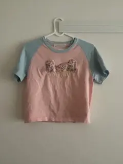 ポップコーンTシャツ　平成女児風　y2k