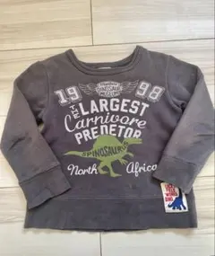 F.O.KIDS 恐竜　裏起毛トレーナー 100