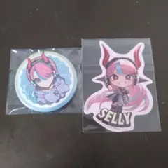 Crazy Raccoon　CRフェス　CR　Selly　缶バッチ&ステッカー