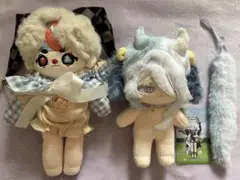 無属性ぬいぐるみ　5cm 自作ぬいぐるみ　2体セット 無属性ぬいぐるみ 5cm 自作ぬいぐるみ 2体セット 無属性