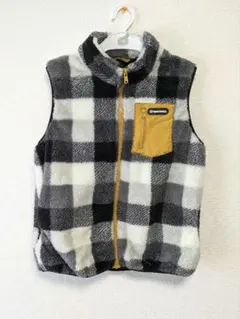 BABYDOLL フリースベスト チェック柄 140 防寒 キッズ