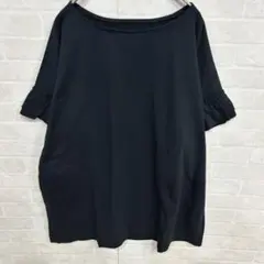 新品　ノアール トップス オーバーサイズ　カットソー　ブラックのサムネイル