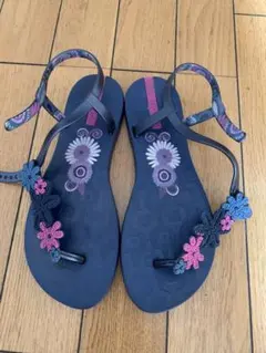 【美品】サンダル　レディース　23.5㎝　紺色　ギャップ　Gap